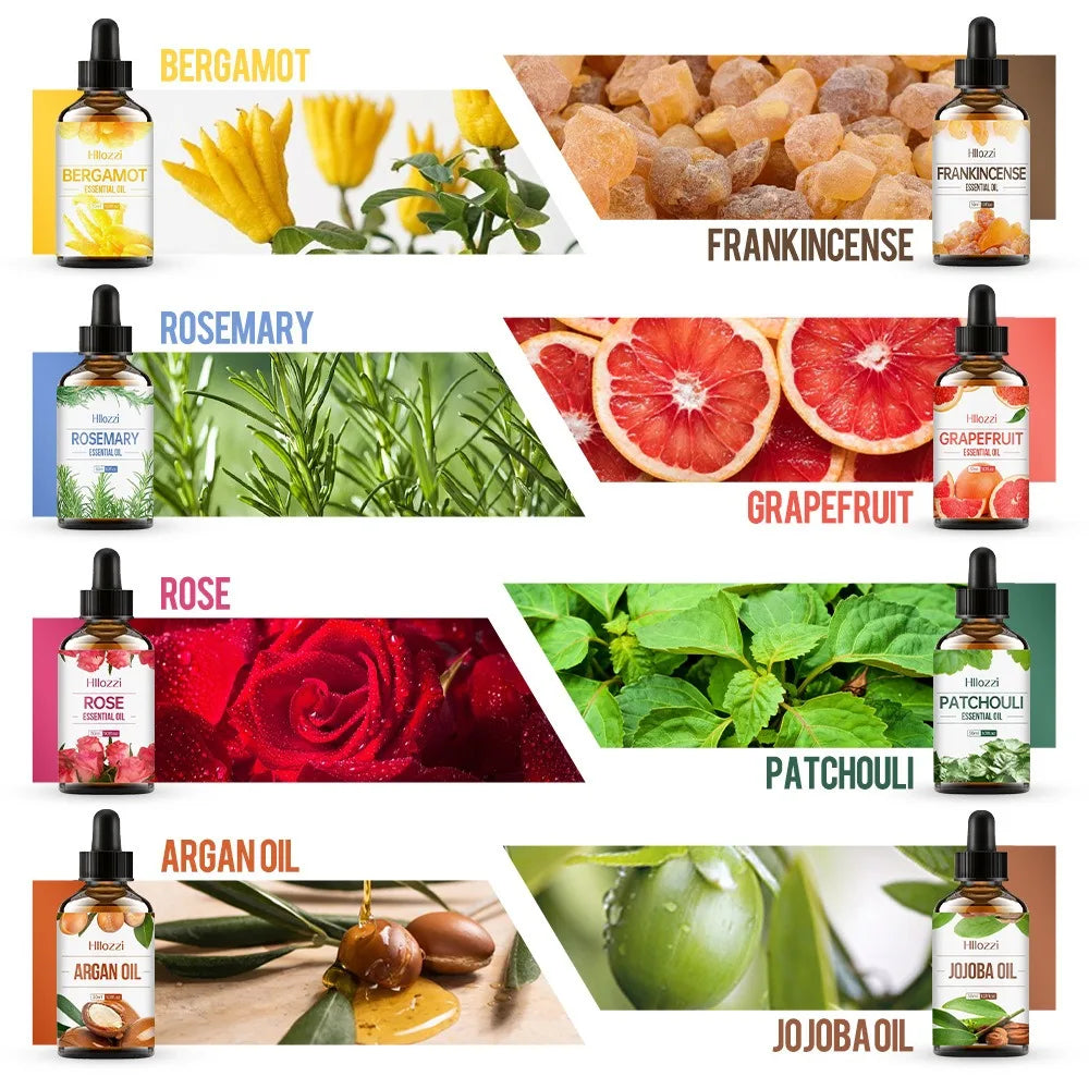 Aromatherapy Massage Oil Rose Rosemary Lavender Face Body Skin Massage Oil